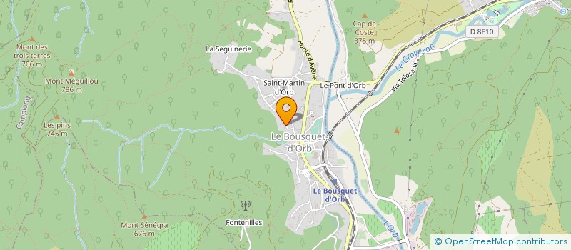 localisation de l'entreprise MONSIEUR LIONEL GALOGER à LE BOUSQUET-D'ORB