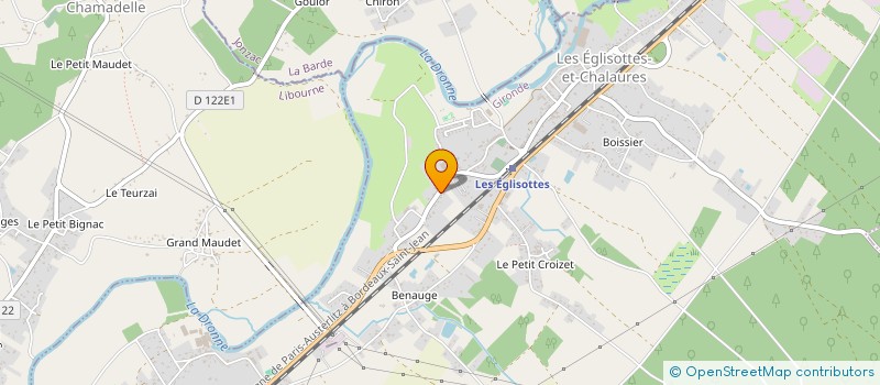 localisation de l'entreprise MONSIEUR LIONEL GANTER  LES EGLISOTTES-ET-CHALAURES