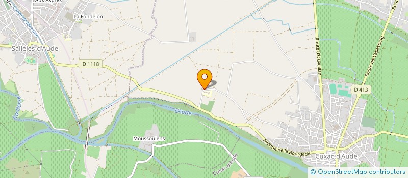 localisation de l'entreprise MONSIEUR LIONEL GARCIA  CUXAC-D'AUDE
