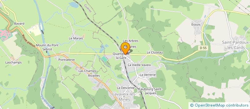 localisation de l'entreprise MONSIEUR LIONEL GARRABOS à LAVAVEIX-LES-MINES