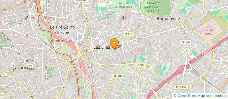 localisation de l'entreprise MONSIEUR LIONEL GARREAU à LES LILAS