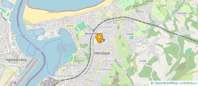localisation de l'entreprise MONSIEUR LIONEL GAUNET à HENDAYE