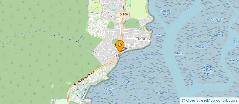 localisation de l'entreprise MONSIEUR LIONEL GENDRET à LEGE-CAP-FERRET