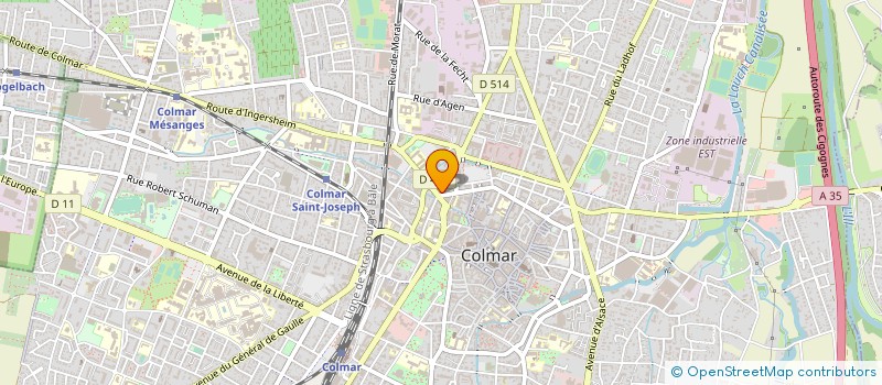 localisation de l'entreprise MONSIEUR LIONEL GERARD  COLMAR