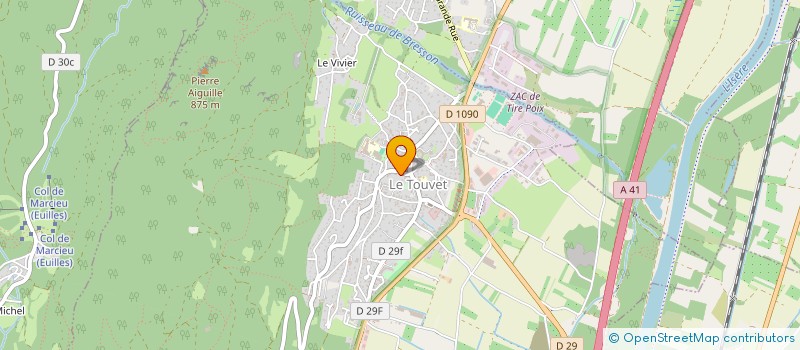 localisation de l'entreprise MONSIEUR LIONEL GHERARDI  LE TOUVET