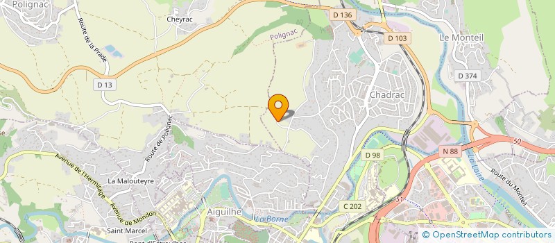 localisation de l'entreprise MONSIEUR LIONEL GIBERT  CHADRAC