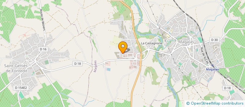 localisation de l'entreprise MONSIEUR LIONEL GIMENEZ  MAGALAS