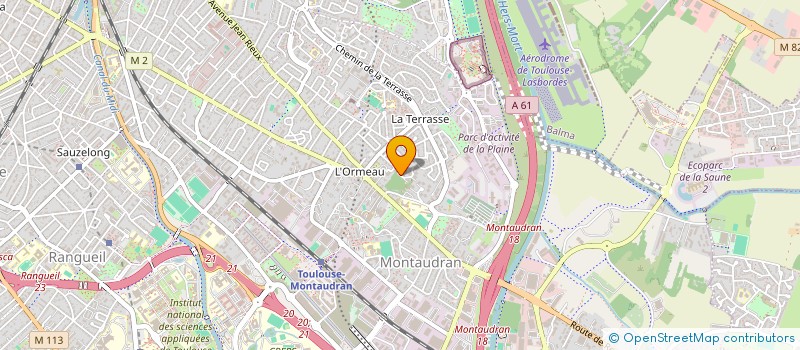 localisation de l'entreprise MONSIEUR LIONEL GLAUDES à TOULOUSE