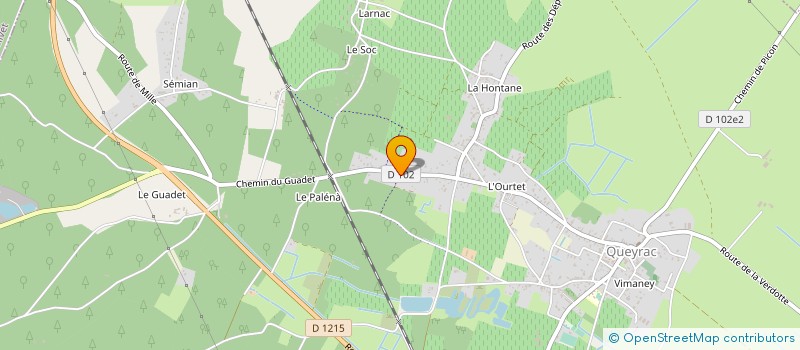 localisation de l'entreprise MONSIEUR LIONEL GLEMET  QUEYRAC