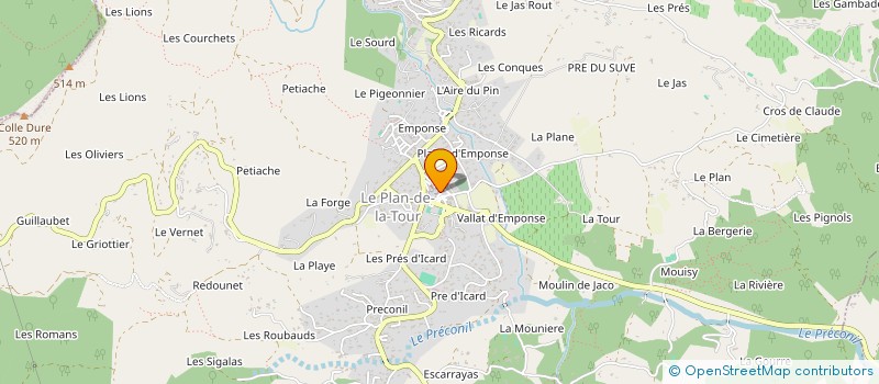 localisation de l'entreprise MONSIEUR LIONEL GRAC à LE PLAN-DE-LA-TOUR