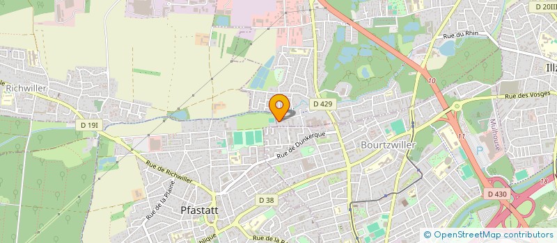 localisation de l'entreprise MONSIEUR LIONEL GREDY  KINGERSHEIM