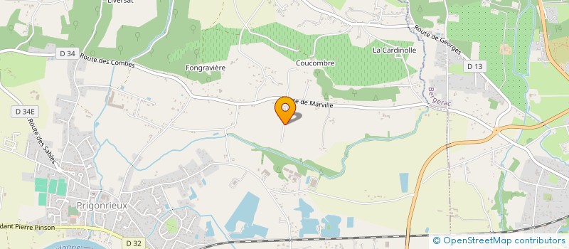 localisation de l'entreprise MONSIEUR LIONEL GRENON  PRIGONRIEUX