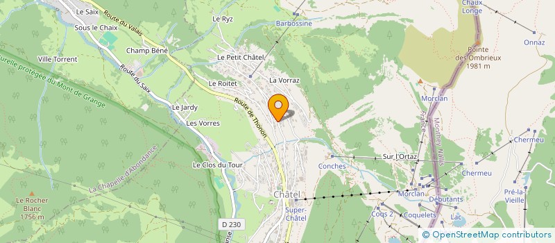 localisation de l'entreprise MONSIEUR LIONEL GRILLET-MUNIER à CHATEL