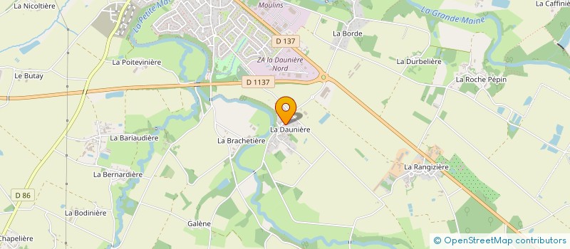 localisation de l'entreprise MONSIEUR LIONEL GUICHETEAU à MONTAIGU-VENDEE