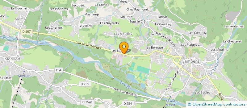 localisation de l'entreprise MONSIEUR LIONEL GUILLOT  SAMOENS