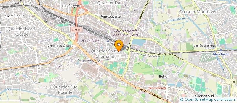 localisation de l'entreprise MONSIEUR LIONEL GUINEBERT  AVIGNON