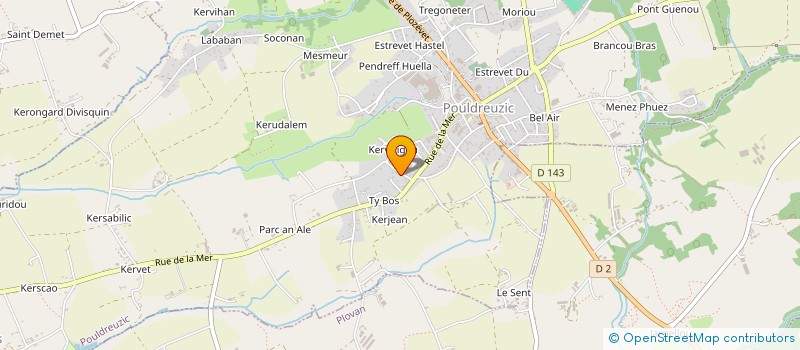 localisation de l'entreprise MONSIEUR LIONEL GUYADER  POULDREUZIC