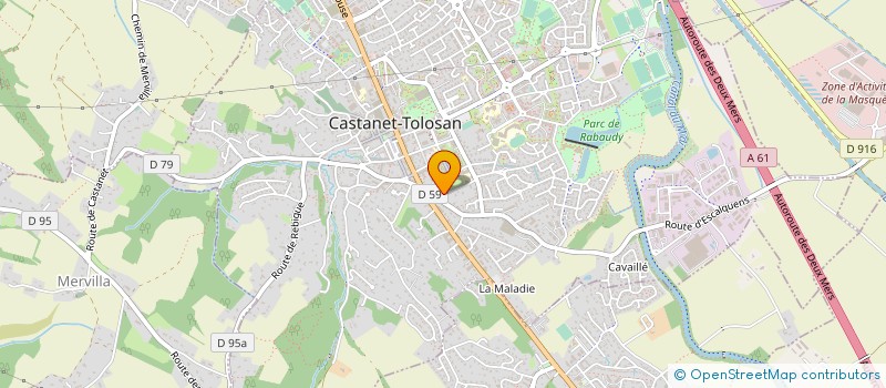 localisation de l'entreprise MONSIEUR LIONEL GUYRAUD à CASTANET-TOLOSAN