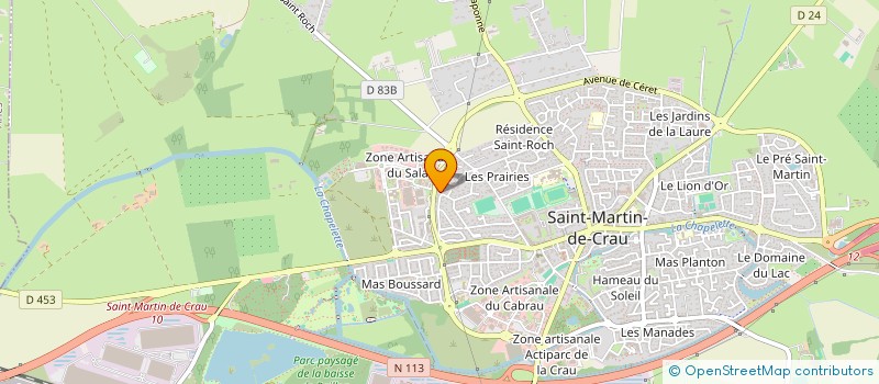 localisation de l'entreprise MONSIEUR LIONEL HAMARD à SAINT-MARTIN-DE-CRAU