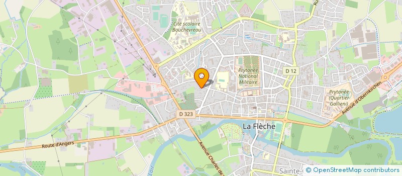 localisation de l'entreprise MONSIEUR LIONEL HARDY  LA FLECHE