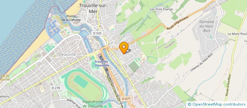 localisation de l'entreprise MONSIEUR LIONEL HUBERT à TROUVILLE-SUR-MER