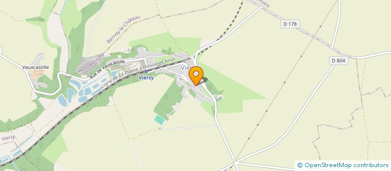 localisation de l'entreprise MONSIEUR LIONEL HUBERT  VIERZY