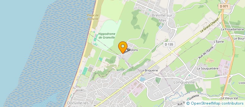 localisation de l'entreprise MONSIEUR LIONEL HURTAUD  BREVILLE-SUR-MER