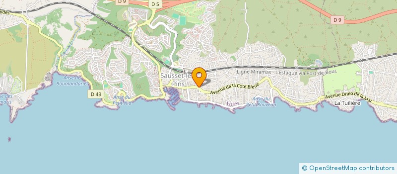 localisation de l'entreprise MONSIEUR LIONEL IBANEZ à SAUSSET-LES-PINS