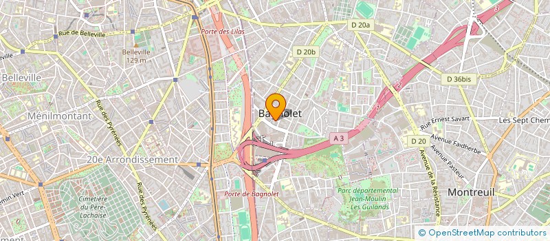 localisation de l'entreprise MONSIEUR LIONEL ISMARD à BAGNOLET