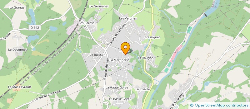 localisation de l'entreprise MONSIEUR LIONEL JABET  SAINT-PRIEST-TAURION