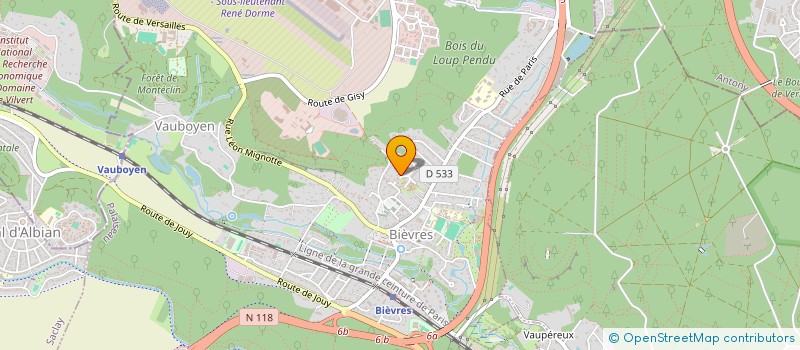 localisation de l'entreprise MONSIEUR LIONEL JACQ  BIEVRES