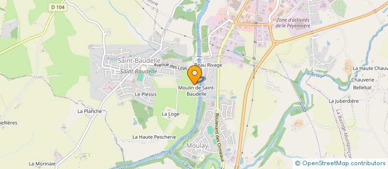 localisation de l'entreprise MONSIEUR LIONEL JAGLINE  SAINT-BAUDELLE