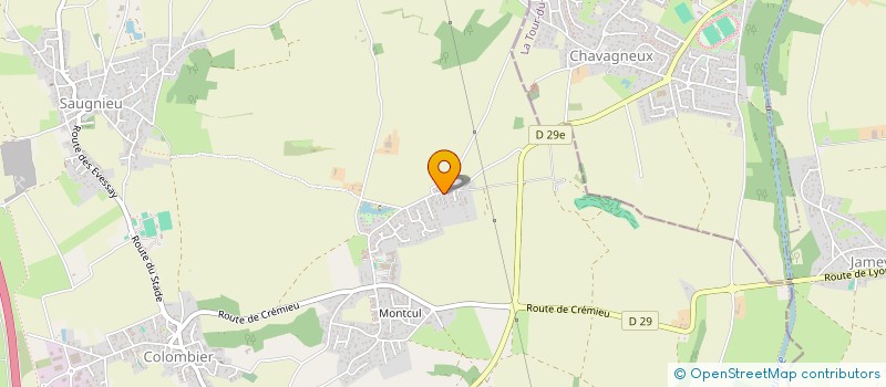 localisation de l'entreprise MONSIEUR LIONEL JANIN  COLOMBIER-SAUGNIEU