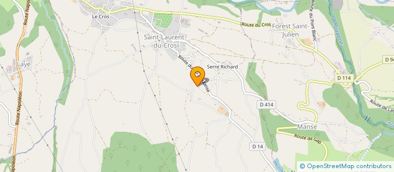 localisation de l'entreprise MONSIEUR LIONEL JAUSSAUD  SAINT-LAURENT-DU-CROS