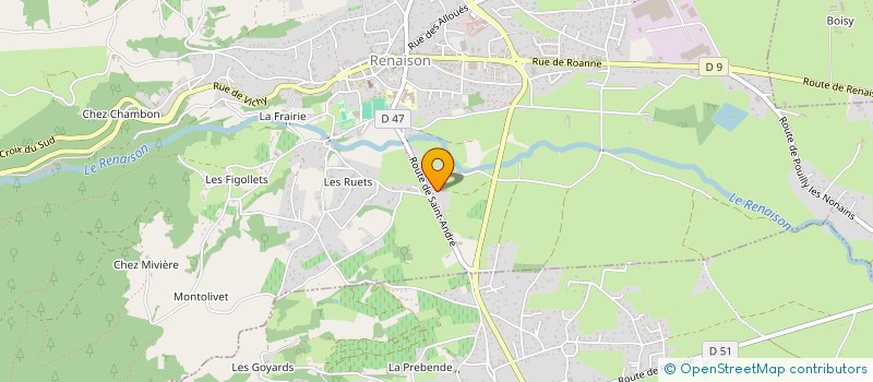 localisation de l'entreprise MONSIEUR LIONEL JONNARD  RENAISON