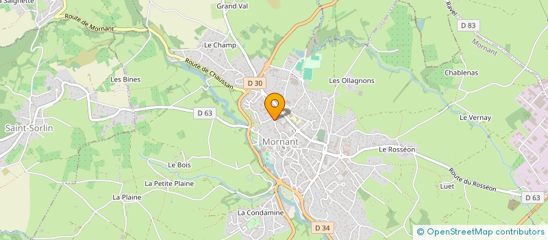 localisation de l'entreprise MONSIEUR LIONEL JOURDAN  MORNANT