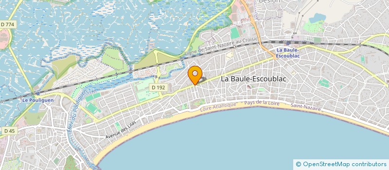 localisation de l'entreprise MONSIEUR LIONEL JUTEAU à LA BAULE-ESCOUBLAC