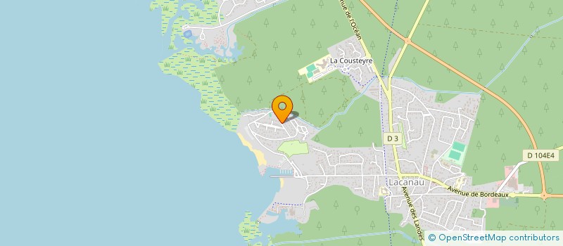 localisation de l'entreprise MONSIEUR LIONEL KERDILES  LACANAU