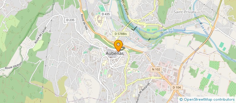 localisation de l'entreprise MONSIEUR LIONEL KRIRECHE à AUBENAS