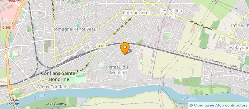 localisation de l'entreprise MONSIEUR LIONEL LABEIS  CONFLANS-SAINTE-HONORINE