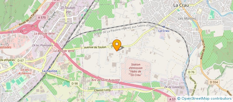 localisation de l'entreprise MONSIEUR LIONEL LACOUR à LA CRAU