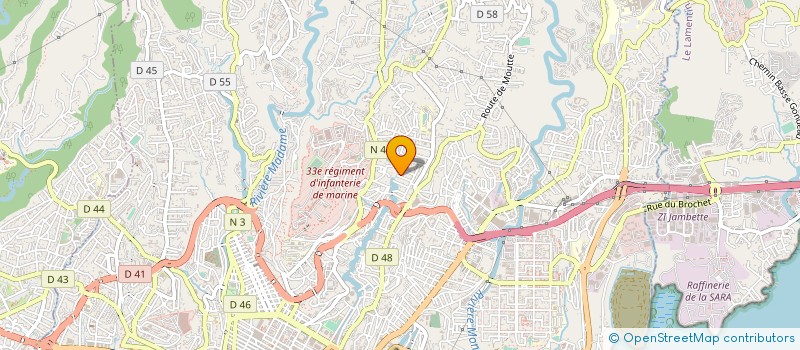 localisation de l'entreprise MONSIEUR LIONEL LAGRAND  FORT-DE-FRANCE