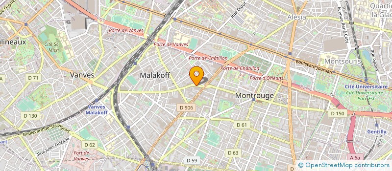 localisation de l'entreprise MONSIEUR LIONEL LAGUILLAUMIE  MALAKOFF