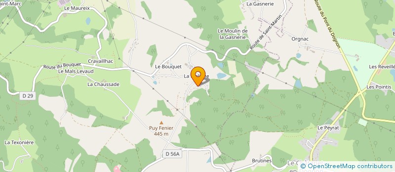 localisation de l'entreprise MONSIEUR LIONEL LAINEZ à SAINT-LEONARD-DE-NOBLAT