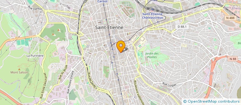 localisation de l'entreprise MONSIEUR LIONEL LALLOUCHE  SAINT-ETIENNE