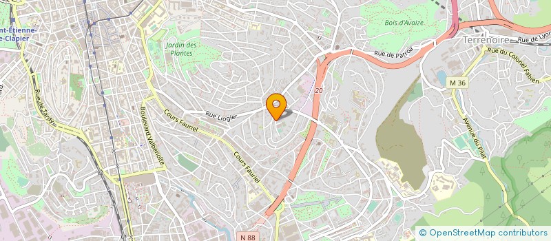 localisation de l'entreprise MONSIEUR LIONEL LAMBERT  SAINT-ETIENNE