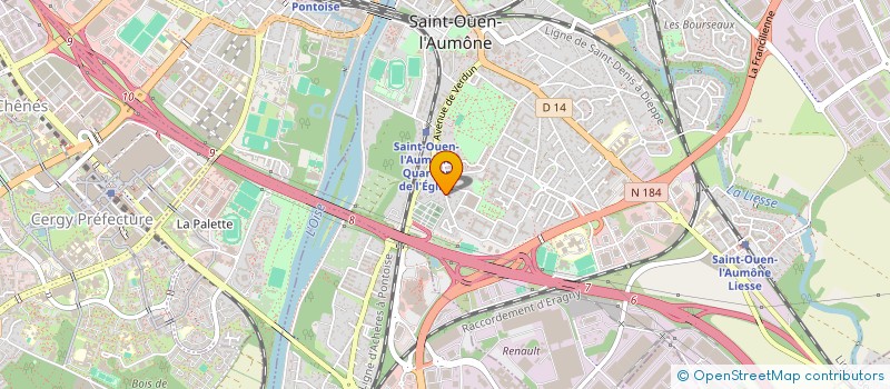 localisation de l'entreprise MONSIEUR LIONEL LAMOTTE à SAINT-OUEN-L'AUMONE