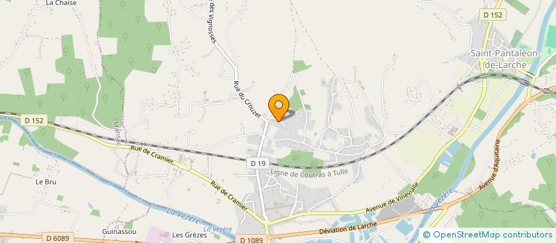 localisation de l'entreprise MONSIEUR LIONEL LANGLADE  SAINT-PANTALEON-DE-LARCHE