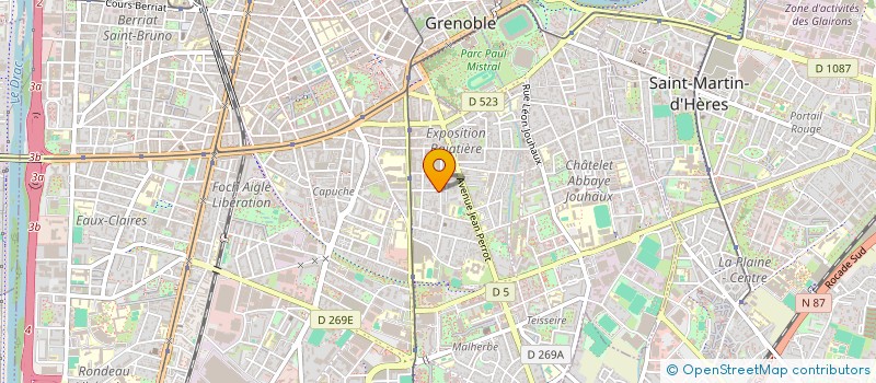 localisation de l'entreprise MONSIEUR LIONEL LAPORTE  GRENOBLE