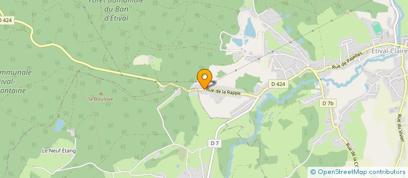 localisation de l'entreprise MONSIEUR LIONEL LAURENT  ETIVAL-CLAIREFONTAINE